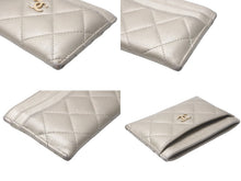 画像をギャラリービューアに読み込む, CHANEL シャネル カードケース ココマーク 22番台 ベージュ グレインドカーフスキン ゴールド金具 良品 中古 59136