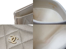 画像をギャラリービューアに読み込む, CHANEL シャネル カードケース ココマーク 22番台 ベージュ グレインドカーフスキン ゴールド金具 良品 中古 59136
