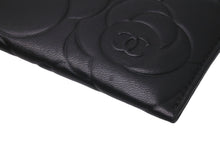 画像をギャラリービューアに読み込む, CHANEL シャネル カードケース ココマーク カメリア 17番台 ブラック シルバー金具 美品 中古 59137