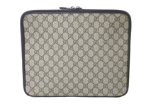 画像をギャラリービューアに読み込む, GUCCI グッチ クラッチバッグ PCケース タブレットケース GGスプリーム GG柄 総柄 493075 ブラウン 美品 中古 59139