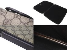 画像をギャラリービューアに読み込む, GUCCI グッチ クラッチバッグ PCケース タブレットケース GGスプリーム GG柄 総柄 493075 ブラウン 美品 中古 59139