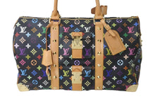 画像をギャラリービューアに読み込む, 極美品 ルイヴィトン LOUIS VUITTON キーポル45 ボストンバッグ ブラック 村上隆 マルチカラー 黒 M92640 中古 59141