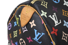 画像をギャラリービューアに読み込む, 極美品 ルイヴィトン LOUIS VUITTON キーポル45 ボストンバッグ ブラック 村上隆 マルチカラー 黒 M92640 中古 59141