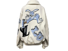 画像をギャラリービューアに読み込む, 極美品 LOUIS VUITTON ルイヴィトン マルチパッチ ミックスドレザーバーシティブルゾン 22AW サイズ48 RM222 MJY HNL91X 中古59156