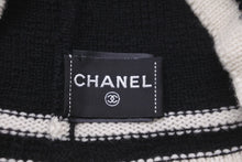 画像をギャラリービューアに読み込む, 極美品 CHANEL シャネル ニットキャップ ビーニー ココマーク カシミヤ100% ブラック ホワイト 中古 59165