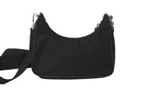 Load image into Gallery viewer, PRADA プラダ ホーボー チェーン 2WAY ショルダーバッグ RE-EDITION 2005 ブラック ナイロン 1BH204 美品 中古 59204