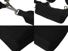 Load image into Gallery viewer, PRADA プラダ ホーボー チェーン 2WAY ショルダーバッグ RE-EDITION 2005 ブラック ナイロン 1BH204 美品 中古 59204