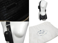 Load image into Gallery viewer, PRADA プラダ ホーボー チェーン 2WAY ショルダーバッグ RE-EDITION 2005 ブラック ナイロン 1BH204 美品 中古 59204