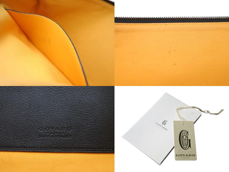 GOYARD ゴヤール クラッチバッグ セナGM ブラック ゴヤールディンキャンバス シルバー金具 美品 中古 59206 – Casanova  Vintage