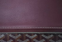 画像をギャラリービューアに読み込む, 新品同様品 GOYARD ゴヤール 折りたたみクラッチバッグ サンマリー MM ヘリンボーン柄 バーガンディ ワインレッド 中古 59208