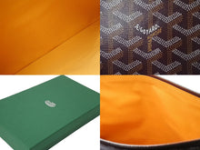 画像をギャラリービューアに読み込む, 新品同様品 GOYARD ゴヤール 折りたたみクラッチバッグ サンマリー MM ヘリンボーン柄 バーガンディ ワインレッド 中古 59208