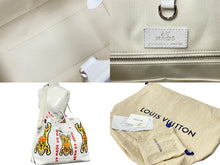Load image into Gallery viewer, 極美品 LOUIS VUITTON ルイヴィトン トートバッグ トロリー トート NIGOコラボ タイガー ホワイト M59366 シルバー金具 中古 59250