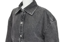 画像をギャラリービューアに読み込む, CHANEL シャネル デニムジャケット ココマーク P74033V65658 コットン ポリエステル ビスコース グレー サイズ34 美品 中古 59253
