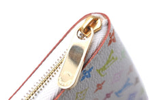 画像をギャラリービューアに読み込む, LOUIS VUITTON ルイヴィトン コインケース ジッピーコインパース M93741 モノグラムマルチカラー ホワイト 美品 中古 59284