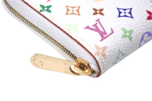 画像をギャラリービューアに読み込む, LOUIS VUITTON ルイヴィトン コインケース ジッピーコインパース M93741 モノグラムマルチカラー ホワイト 美品 中古 59284