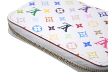 画像をギャラリービューアに読み込む, LOUIS VUITTON ルイヴィトン コインケース ジッピーコインパース M93741 モノグラムマルチカラー ホワイト 美品 中古 59284