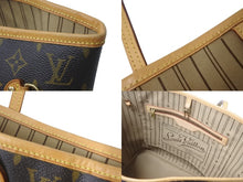 画像をギャラリービューアに読み込む, LOUIS VUITTON ルイヴィトン トートバッグ ネヴァーフルMM M40156 モノグラム ブラウン 美品 中古 59293