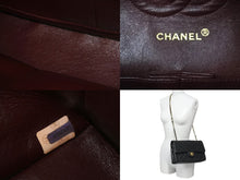 画像をギャラリービューアに読み込む, CHANEL シャネル マトラッセ 25 ショルダーバッグ ダブルフラップ 1番台 ラムスキン ブラック ゴールド 美品 中古 59294