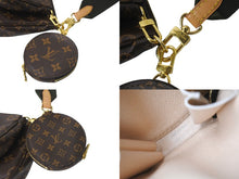 画像をギャラリービューアに読み込む, LOUIS VUITTON ルイヴィトン ショルダーバッグ M44813 ミュルティ ポシェット アクセソワール マロン カーキ 美品 中古 59313