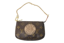 画像をギャラリービューアに読み込む, 極美品 LOUIS VUITTON ルイヴィトン ポーチ M60153 ミニ ポシェット アクセソワール T&amp;B ブラウン ゴールド金具 中古 59315