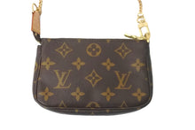 画像をギャラリービューアに読み込む, 極美品 LOUIS VUITTON ルイヴィトン ポーチ M60153 ミニ ポシェット アクセソワール T&amp;B ブラウン ゴールド金具 中古 59315