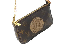画像をギャラリービューアに読み込む, 極美品 LOUIS VUITTON ルイヴィトン ポーチ M60153 ミニ ポシェット アクセソワール T&amp;B ブラウン ゴールド金具 中古 59315