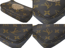 画像をギャラリービューアに読み込む, 極美品 LOUIS VUITTON ルイヴィトン ポーチ M60153 ミニ ポシェット アクセソワール T&amp;B ブラウン ゴールド金具 中古 59315