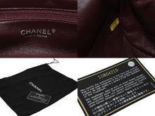 画像をギャラリービューアに読み込む, CHANEL シャネル マトラッセ がま口 クラッチバッグ ポーチ 10番台 ブラック ラムスキン シルバー金具 美品 中古 59317