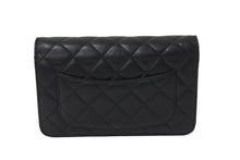 画像をギャラリービューアに読み込む, CHANEL シャネル ショルダーバッグ チェーン ウォレット マトラッセ ココマーク 19番台 ブラック ラムスキン シルバー金具 美品 中古 59319