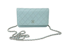 Load image into Gallery viewer, 極美品 CHANEL シャネル ショルダーバッグ ワイルドステッチ チェーン ウォレット 29番台 ブルー系 レザー シルバー金具 中古 59321