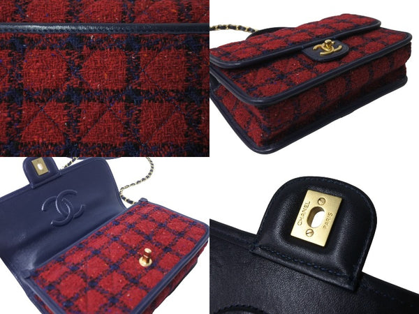 CHANEL シャネル ショルダーバッグ スモール トップハンドル フラップバッグ ツイード AS3653 B0945 NK305 美品 中古 59323