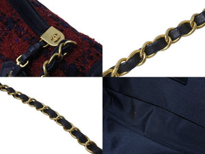 CHANEL シャネル ショルダーバッグ スモール トップハンドル フラップバッグ ツイード AS3653 B0945 NK305 美品 中古 59323