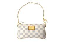 画像をギャラリービューアに読み込む, LOUIS VUITTON ルイヴィトン ポーチ チェーン ワンショルダー N60027 ポシェットミラMM ダミエアズール ベージュ 美品 中古 59329