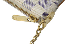 画像をギャラリービューアに読み込む, LOUIS VUITTON ルイヴィトン ポーチ チェーン ワンショルダー N60027 ポシェットミラMM ダミエアズール ベージュ 美品 中古 59329