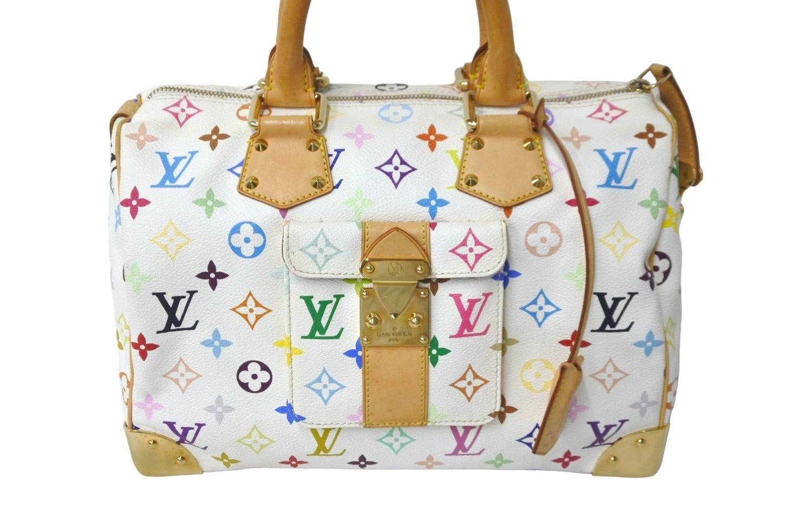 LOUIS VUITTON ルイヴィトン ハンドバッグ スピーディ30 ブロン モノグラム・マルチカラー M92643 美品 中古 59337 –  Casanova Vintage