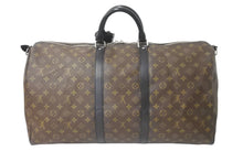 画像をギャラリービューアに読み込む, LOUIS VUITTON ルイヴィトン モノグラム マカサー キーポル バンドリエール55 ボストンバッグ 2WAY M56714 美品 中古 59344