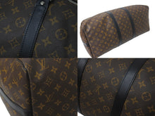 画像をギャラリービューアに読み込む, LOUIS VUITTON ルイヴィトン モノグラム マカサー キーポル バンドリエール55 ボストンバッグ 2WAY M56714 美品 中古 59344