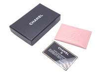 画像をギャラリービューアに読み込む, 極美品 CHANEL シャネル カードケース 8番台 ココマーク ピンク キャビアスキン 中古 59349