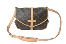 画像をギャラリービューアに読み込む, LOUIS VUITTON ルイヴィトン モノグラム ソミュールMM ショルダーバッグ ブラウン 斜め掛け ロゴ M40710 美品 中古 59350