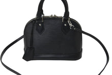 画像をギャラリービューアに読み込む, LOUIS VUITTON ルイヴィトン ハンドバッグ アルマ BB エピレザー M40862 ICチップ ノワール 良品 中古 59373