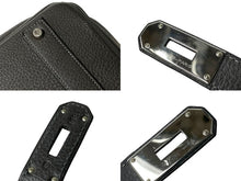 Load image into Gallery viewer, HERMES エルメス バーキン50 ハンドバッグ グラファイト シルバー金具 トリヨンクレマンス □H刻印 美品 中古 59378