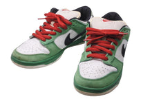 画像をギャラリービューアに読み込む, NIKE ナイキ スニーカー DUNK LOW PRO SB HEINEKEN ダンク ロー プロ エスビー ハイネケン クラシック グリーン 良品 中古 59383