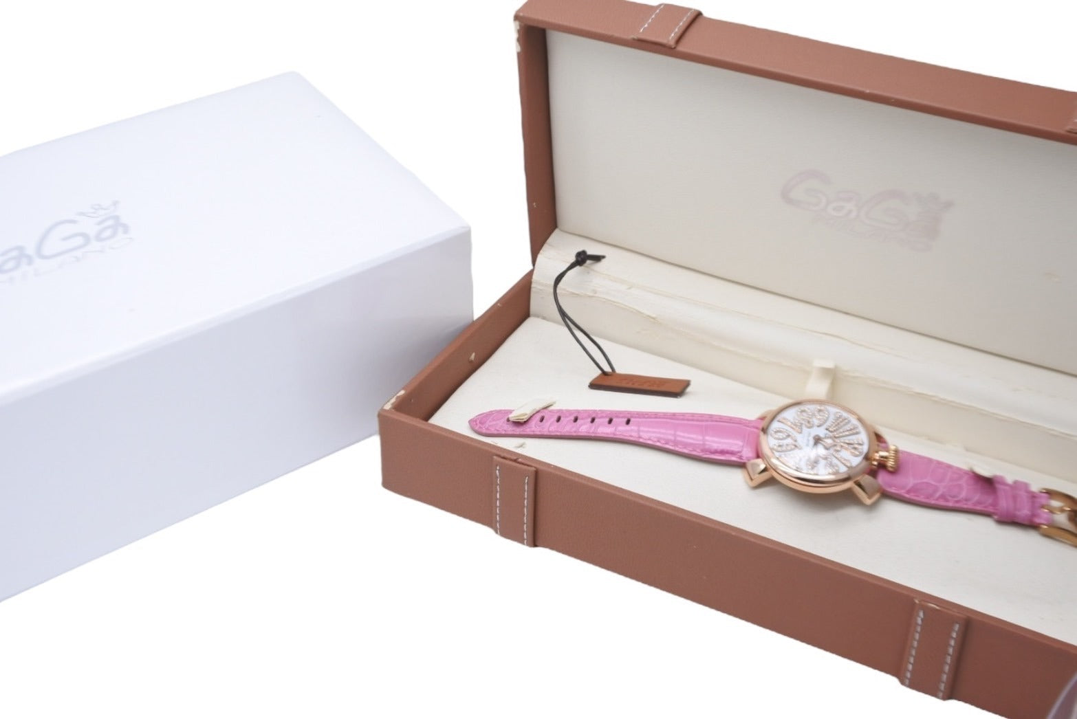 防水機能【新品未使用】 GAGA MILANO ガガミラノ 腕時計 ピンク