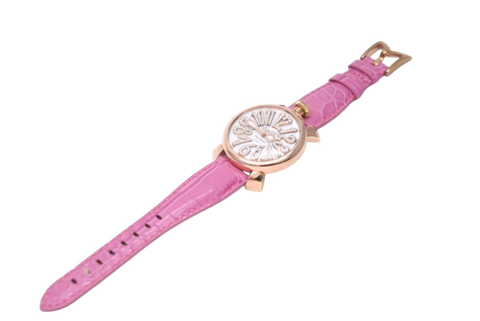 GaGaMILANO ガガミラノマヌアーレ40ミリ　ピンク 腕時計Gaga