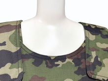 画像をギャラリービューアに読み込む, SANKUANZ サンクアンズ ベスト ミリタリー カモ 迷彩 カーキ ポリアミド サイズL SKZ19SS0VE0100 美品 中古 59407