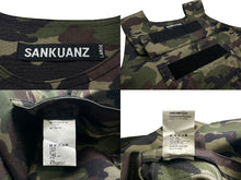 画像をギャラリービューアに読み込む, SANKUANZ サンクアンズ ベスト ミリタリー カモ 迷彩 カーキ ポリアミド サイズL SKZ19SS0VE0100 美品 中古 59407