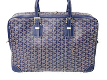 画像をギャラリービューアに読み込む, 極美品 GOYARD ゴヤール ビジネスバッグ ブリーフケース アンバサードGM ヘリンボーン柄 ネイビー ベージュ 中古 59440