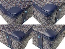画像をギャラリービューアに読み込む, 極美品 GOYARD ゴヤール ビジネスバッグ ブリーフケース アンバサードGM ヘリンボーン柄 ネイビー ベージュ 中古 59440