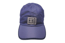 画像をギャラリービューアに読み込む, CHANEL シャネル スポーツライン キャップ スポーツキャップ メッシュ ココマーク ネイビー 美品 中古 59450