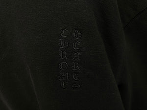 極美品 CHROME HEARTS クロムハーツ オーダー Y NOT パーカー クロスパッチ ブラック イエロー サイズL 中古 59452